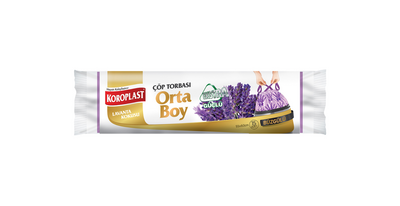 Koroplast Çöp Torbası Büzgülü Orta Boy 55x60 Lavanta Kokusu 20 li