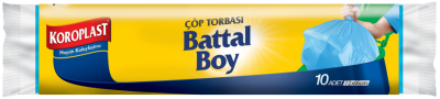 Koroplast Çöp Torbası Güçlü Battal Boy 72x95 Mavi 10 lu