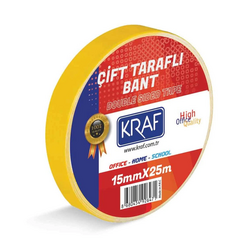 Kraf - Kraf Bant Çift Taraflı 15mmx25m 2515G 150106
