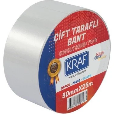 Kraf Bant Çift Taraflı 50mmx25m 2550G 150110