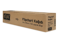 Kraf - Kraf Flipchart Kağıdı Askılı 64cmx90cm 100 yaprak 702G