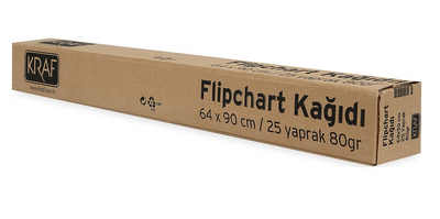 Kraf Flıpchart Kağıdı Rulo 64x90cm 25yp 703g