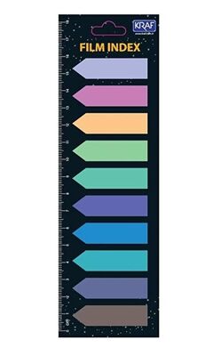 Kraf İndex Film 12x44mm Ok Şekilli 10 Renk X 20 yp 