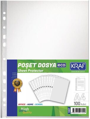 Kraf Poşet Dosya A4 Eco 100 lü 1007 183758