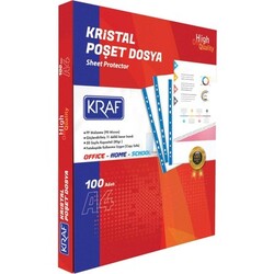 Kraf - Kraf Poşet Dosya Kristal 100lü Kraf - Kraf Poşet Dosya Kristal 100lü