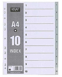 Kraf Separatör 1-10 Rakamlı 1010