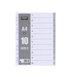 Kraf - Kraf Separatör 1-10 Rakamlı 1010 Kraf - Kraf Separatör 1-10 Rakamlı 1010