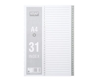 Kraf Separatör 1-31 Rakamlı - 1