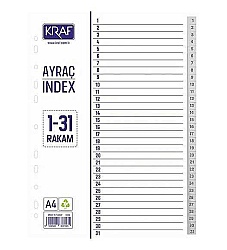 Kraf Separatör 1-31 Rakamlı