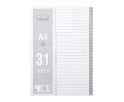 Kraf - Kraf Separatör 1-31 Rakamlı