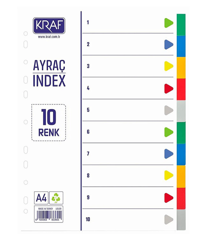 Kraf Separatör 10 Renk