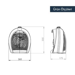 Kumtel Fanlı Isıtıcı 2000W Lx 633 - Thumbnail