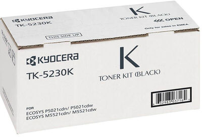 Kyocera TK-5230K Black Siyah Orjinal Fotokopi Toneri Ecosys M5521cdn-5521cdw P5021cdn-5021cdw 2.600