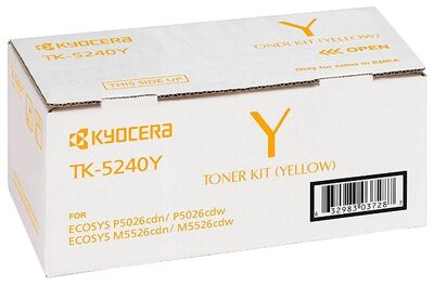Kyocera TK-5240Y Yellow Sarı Orjinal Fotokopi Toneri Ecosys M5526cdn-5526cdw P5026cdn-5026cdw 3.000