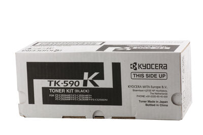 Kyocera TK-590K Black Siyah Orjinal Fotokopi Toneri FS-C2016-2026-2126-2526-2626 M6026-6526 7.00