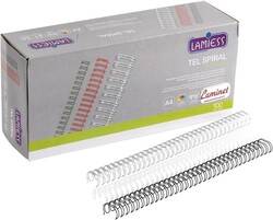 Lamiess - Lamiess Tel Spiral 3:1 5/16 Beyaz 100 lü Lamiess - Lamiess Tel Spiral 3:1 5/16 Beyaz 100 lü