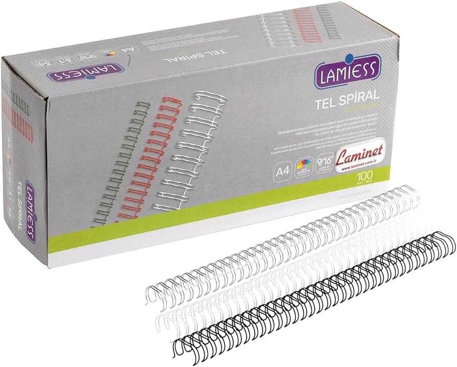 Lamiess Tel Spiral 3:1 5/16 Beyaz 100 Lü