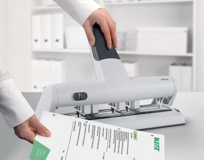 Leitz Delgeç Akto 4 Ayarlanabilir Delikli Gri 51140084