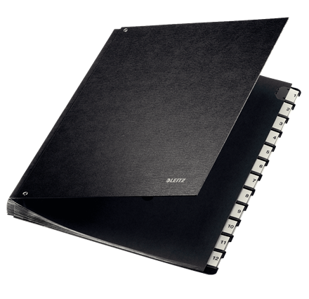 Leitz - Leitz Evrak Düzenleyici 1-12 Rakamlı Siyah 58120095