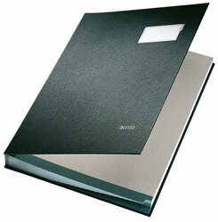 Leitz İmza Dosyası PP 10 Bölmeli Siyah 57010095