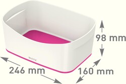 Leitz MyBox Masaüstü Saklama Kutusu Pembe Beyaz - Thumbnail