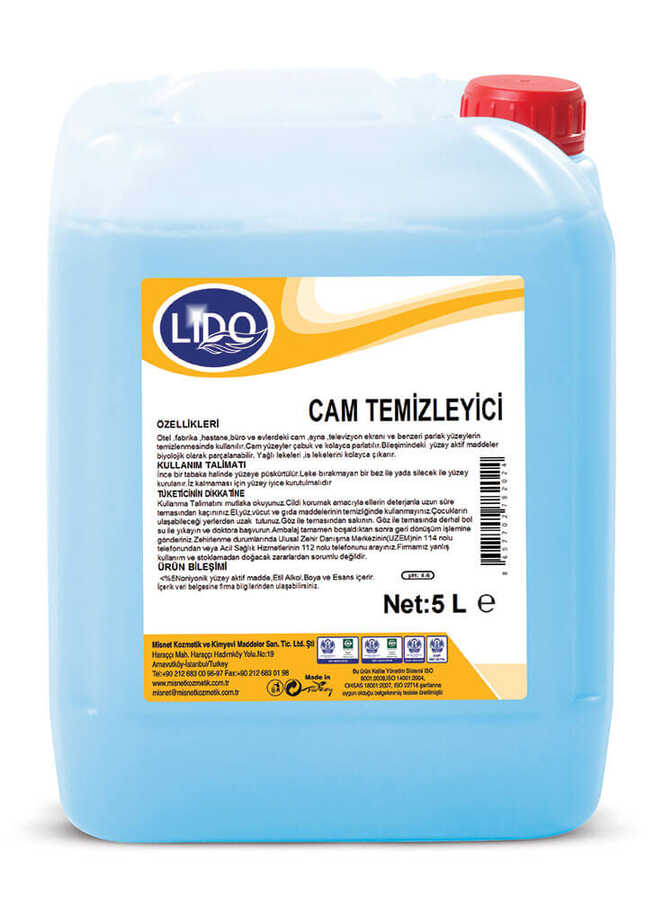 Lido Cam Temizleme Maddesi 5kg