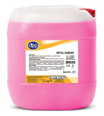 Lido Sıvı Sabun Sedefli Pembe 20kg