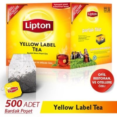 Lipton Yellow Label Bardak Poşet Çay 2gr 500lü