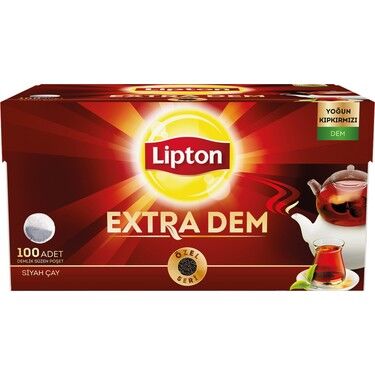 Lipton Demlik Poşet Çay Extra Dem Siyah 100 lü 67460698