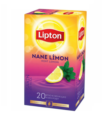 Lipton Bitki Çayı Nane Limon 20li