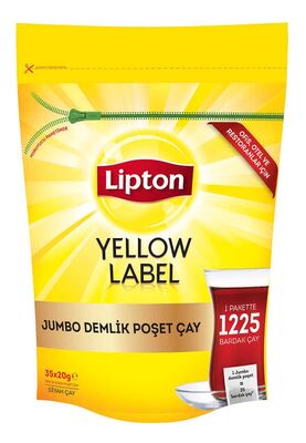 Lipton Yellow Label Jumbo Demlik Poşet Çay 20gr 35li
