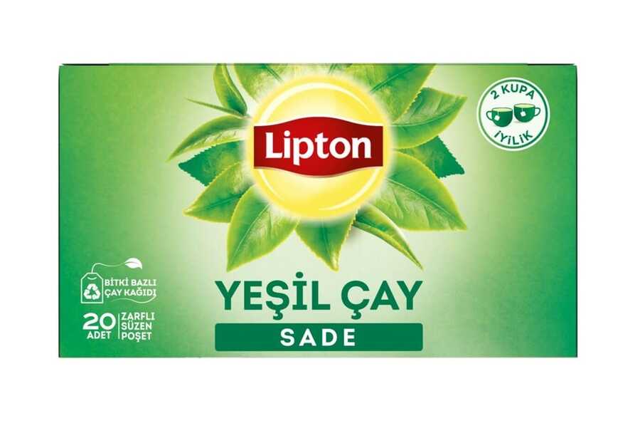 Lipton Bitki Çayı Yeşil Çay Sade 20li