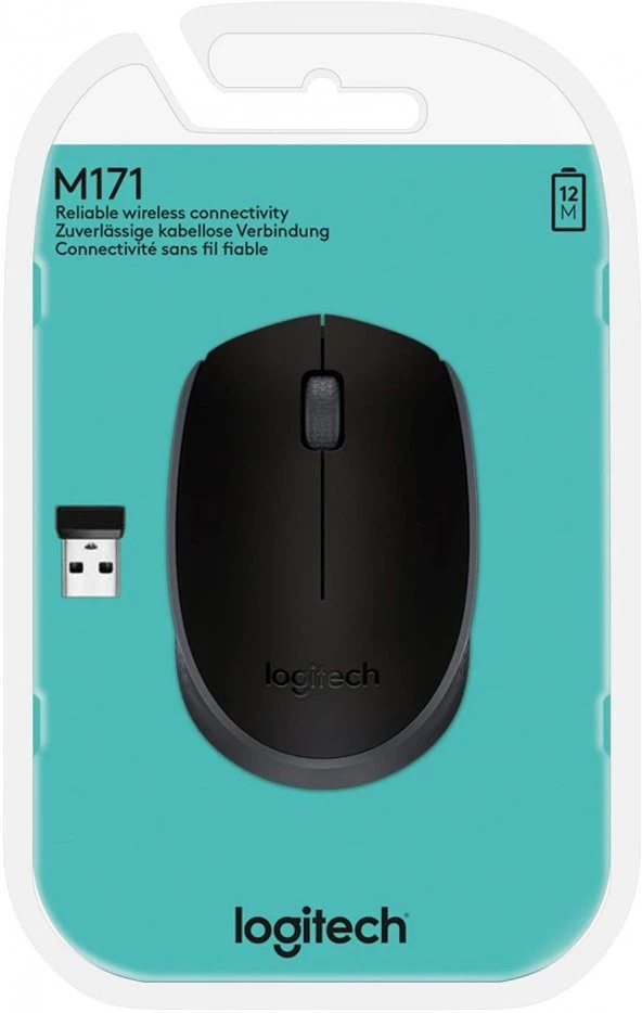 Logitech 910-004424 M171 Kablosuz Siyah Mouse