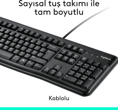 Logitech 920-002560 MK120 Q Usb Standart Kablolu Klavye Mouse Set