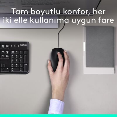 Logitech 920-002560 MK120 Q Usb Standart Kablolu Klavye Mouse Set