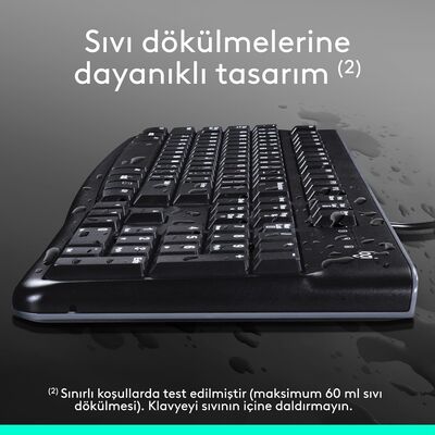 Logitech 920-002560 MK120 Q Usb Standart Kablolu Klavye Mouse Set