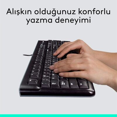 Logitech 920-002560 MK120 Q Usb Standart Kablolu Klavye Mouse Set