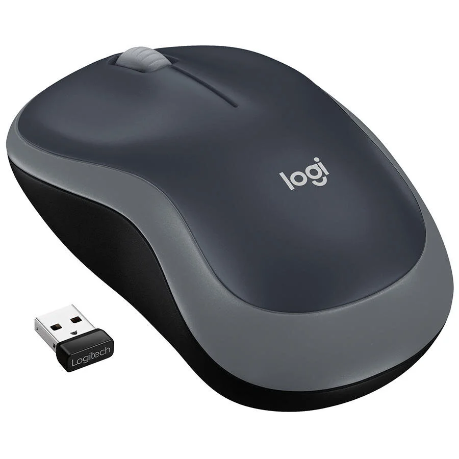 Logitech - Logitech Kablosuz Mouse Gri M185 910-002235