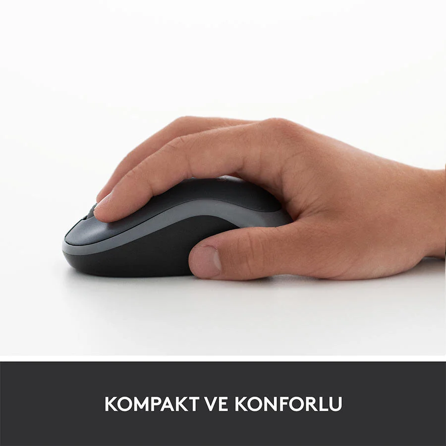 Logitech Kablosuz Mouse Gri M185 910-002235