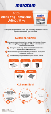 Maratem M260 Alkali Yağ Temizleme Ürünü 5 kg