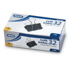 Mas - Mas Çelik Kıskaç 32mm 12li Mas - Mas Çelik Kıskaç 32mm 12li