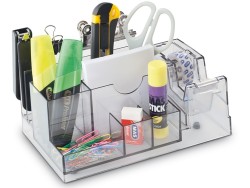 Mas - Mas Desk Organizer Kalemlik Şeffaf