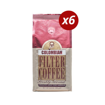  6 Adet Mehmet Efendi Colombian Filter Coffee 250gr