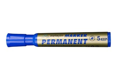 Metapin Permanent Marker Kesik Uç Mavi - 1