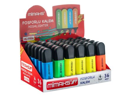 Mimaks Fosforlu Kalem HL-7936 36 lı