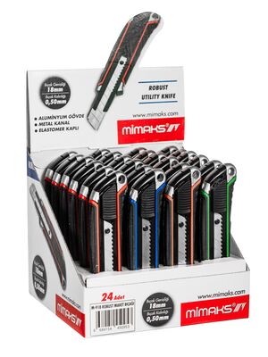 Mimaks Maket Bıçağı Robust Geniş 18 mm M-918