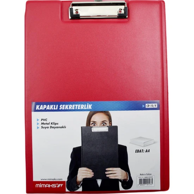 Mimaks Sekreterlik Kapaklı Kırmızı CB-10