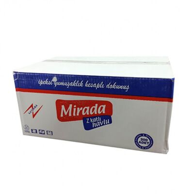 Mirada Havlu Z Katlı 20x20 200 lü 12 Paket