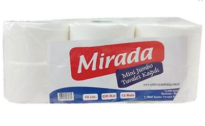 Glora Tuvalet Kağıdı Mini Jumbo 82m 12 li