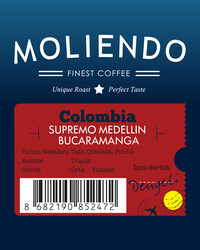 Moliendo Filtre Colombia Medellin Supremo Yöresel Kahve 1000gr - Thumbnail